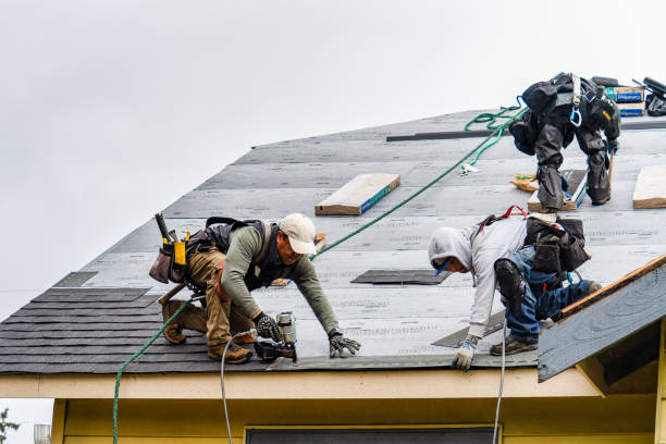 Professional Roofing technician working in Opal, WY